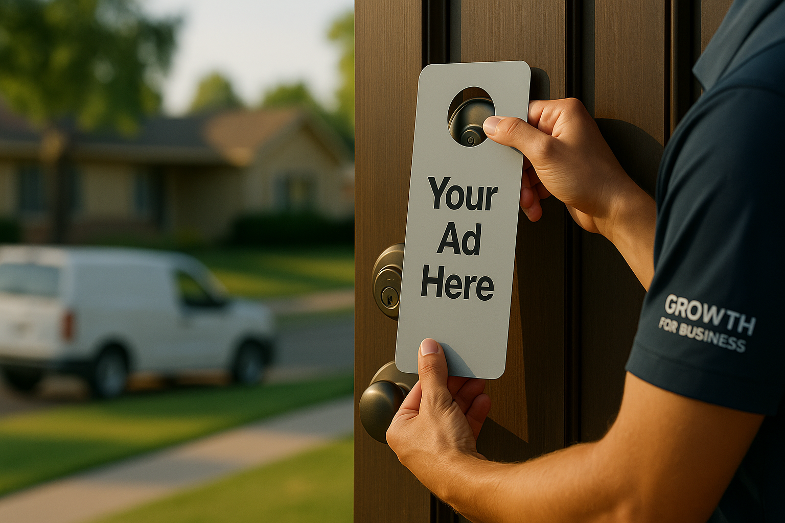 Doorknob Hangers 1,000 - Hand Delivered - GROWTH